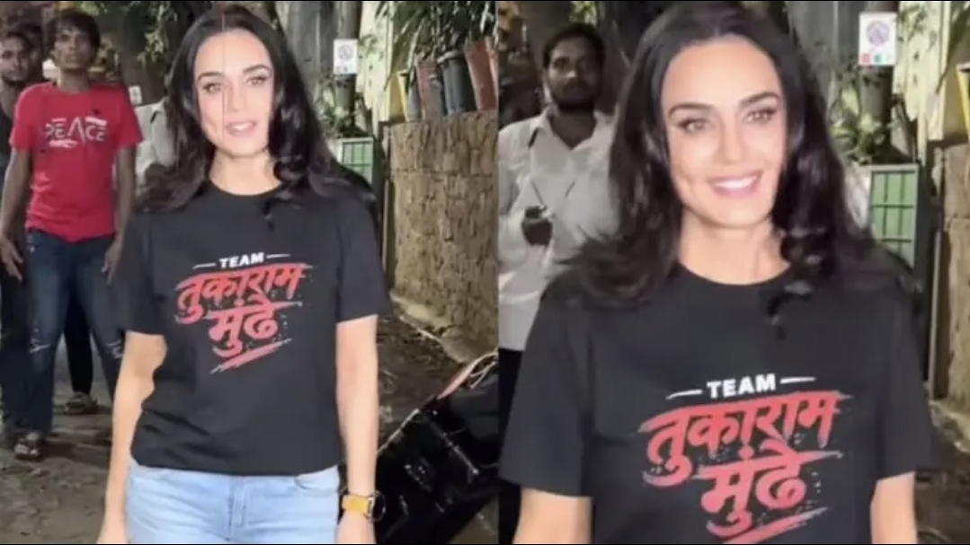 Preity Zinta Celebrates ‘Real Heroes’ in Maharashtra With Tukaram Munde T-Shirt