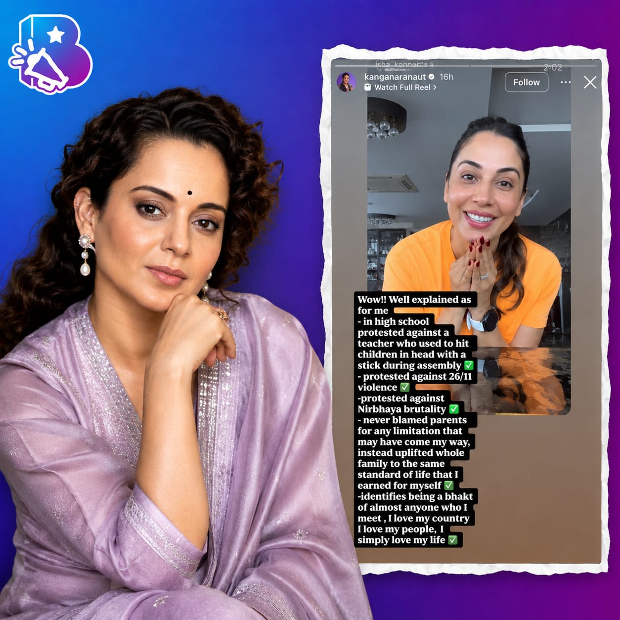 kangana ranaut backs isha koppikar andhbhakt remark says i love my country2 6a85a4eb4c3b0
