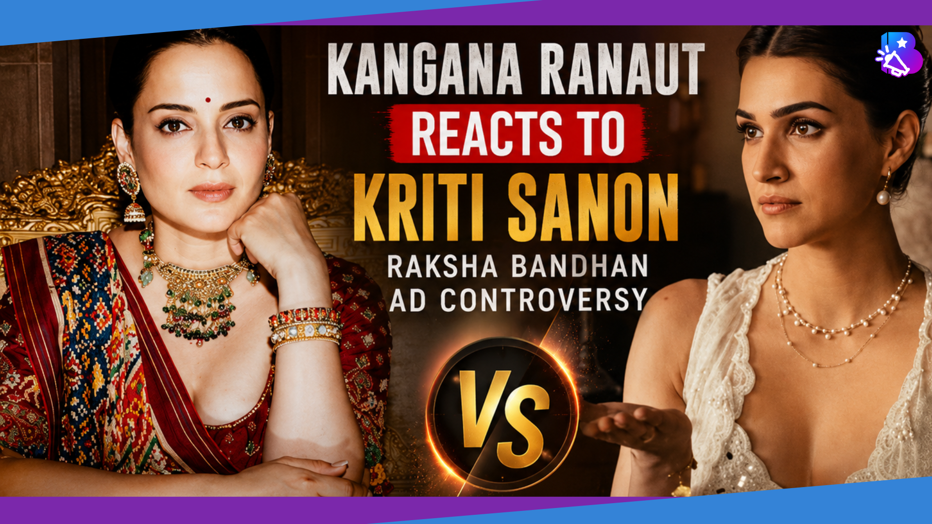 Kangana Ranaut Reacts to Kriti Sanon Raksha Bandhan Ad Controversy