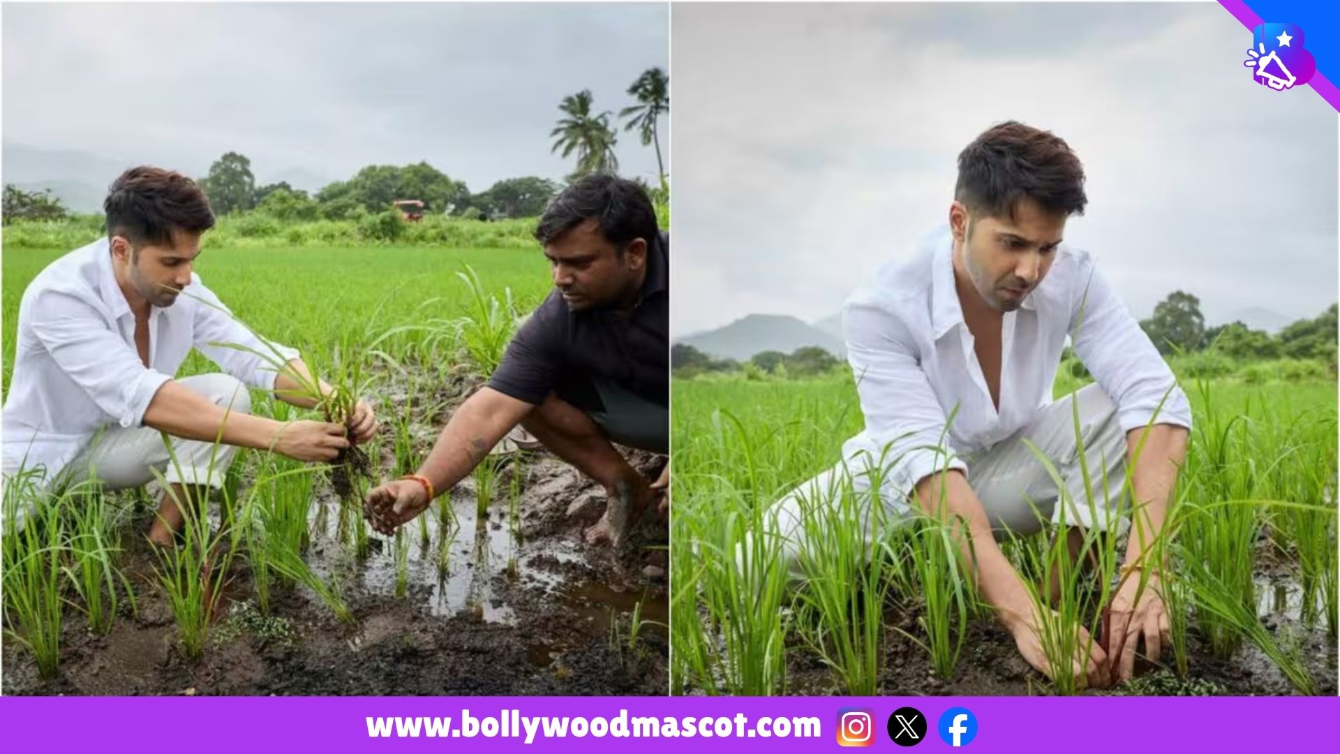 Varun Dhawan Starts Farming at His New Farm
