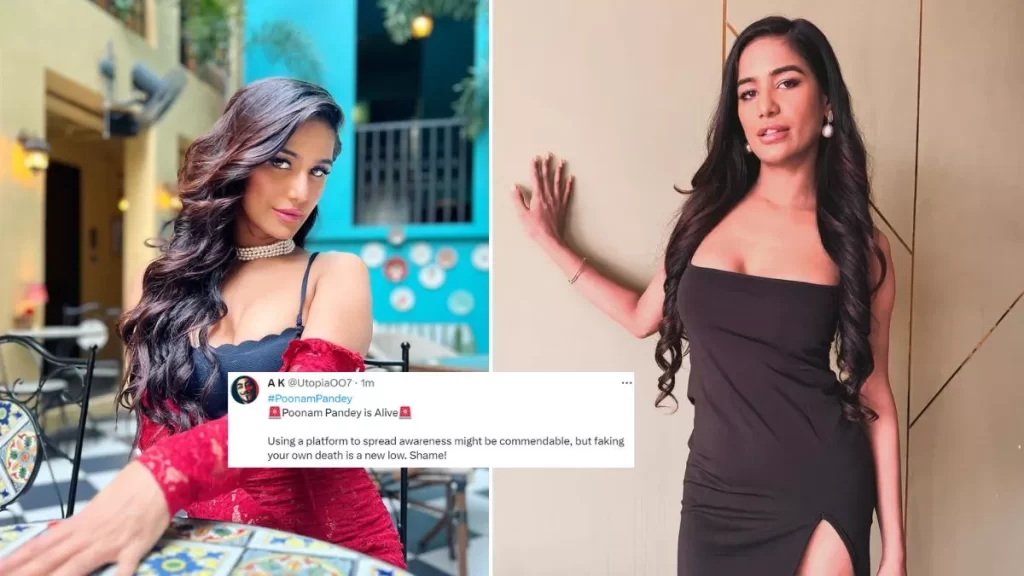 Outrage Against Poonam Pandey's Fake Death Stunt, Take A Look
