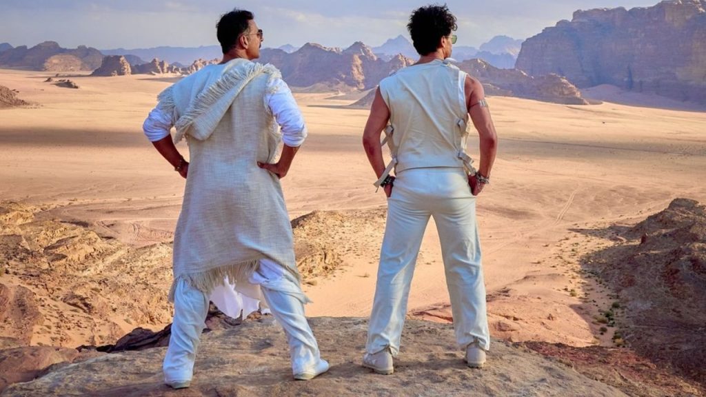 Akshay Kumar, Tiger Shroff, Manushi Chhillar, and Alaya F's Spectacular Song Shoot in Jordan for 'Bade Miyan Chote Miyan'