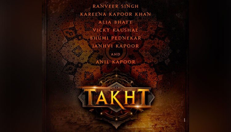 Karan Johar Announced his next directorial Takht with Ranveer Singh, Alia Bhatt