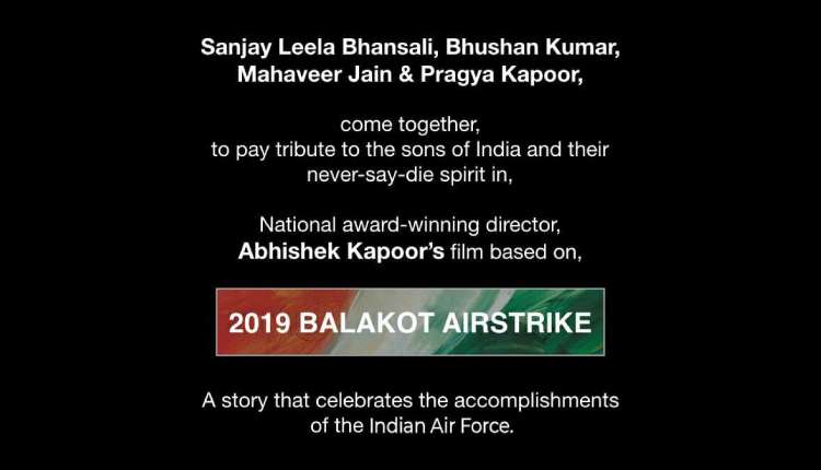 Sanjay Leela Bhansali join hands with Bhushan Kumar for a film on Balakot airstrike