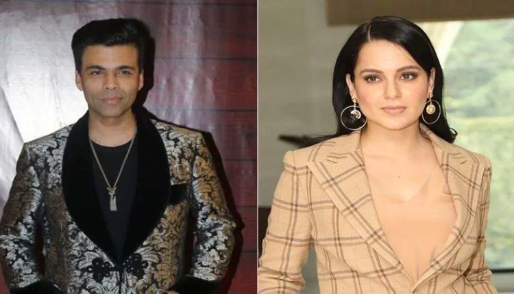 Kangana applauds Karan Johar