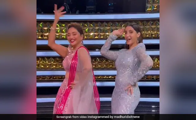 Madhuri and Nora shakes their legs