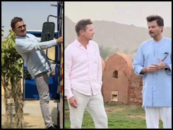Hawkeye Jeremy Renner with Anil Kapoor