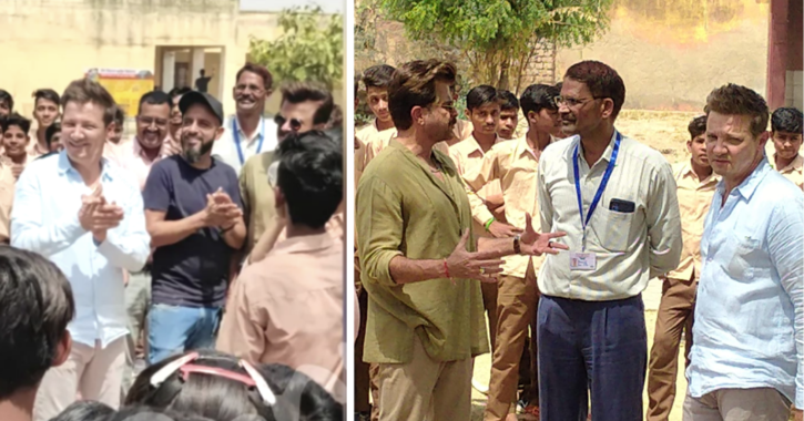 Hawkeye Jeremy Renner Shooting For Bollywood Movie In Alwar Rajasthan India, See Photos - Bollywood Mascot