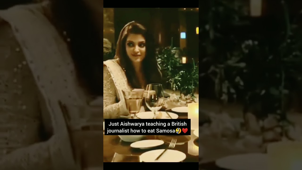 Aishwarya Rai desi style shown in video, taught foreign journalist to eat samosa in Indian way