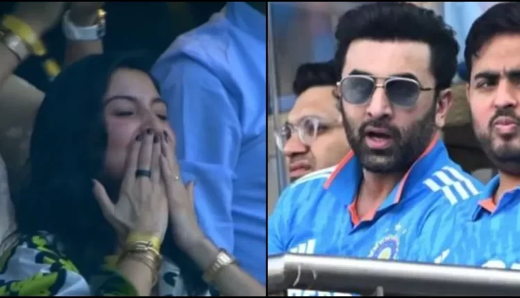 Anushka Sharma Flying Kiss to Virat Kohli, Ranbir Kapoor's Reaction Goes Viral. Bollywood Mascot