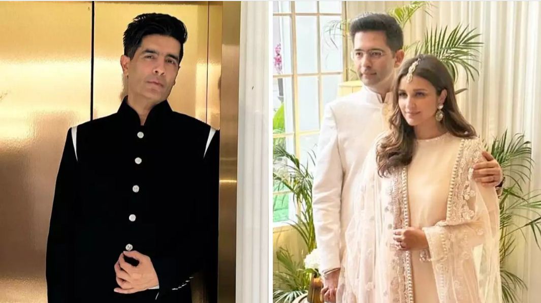 Bollywood News, Manish Malhotra Unveils Exclusive Snapshot of Parineeti Chopra and Raghav Chadha's Engagement Bliss
