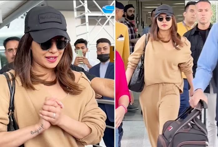 Bollywood News Priyanka Chopra Arrives in Delhi for Parineeti Chopra's Engagement