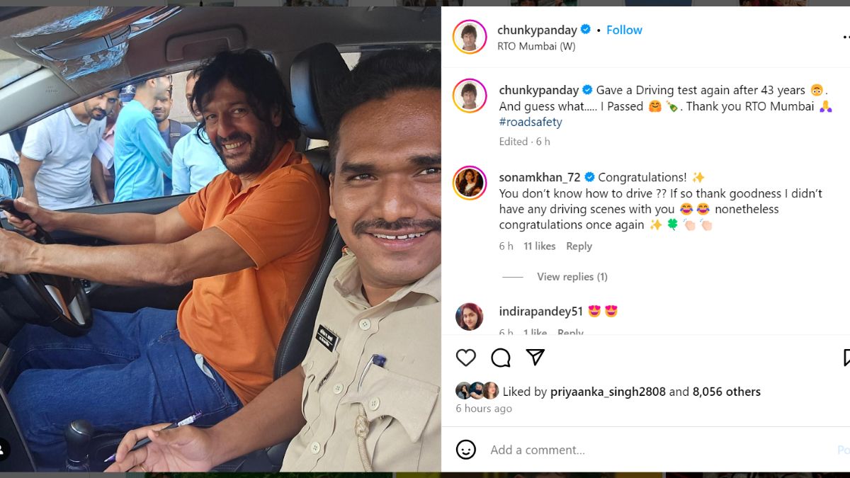 Chunky Panday Achieves Driving Milestone at 61 After Failing in 1981
