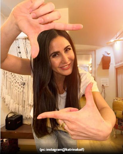 Amidst the news of pregnancy, Katrina revealed herself by posting a picture