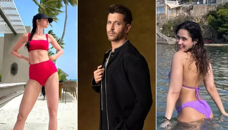 Saba Azad Sets Hearts Racing in Red Bikini Hrithik Roshan's Kin React