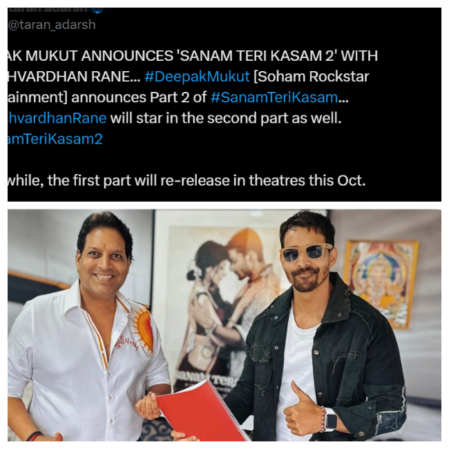 Sanam Teri Kasam 2: The Beloved Love Story Returns to the Big Screen
