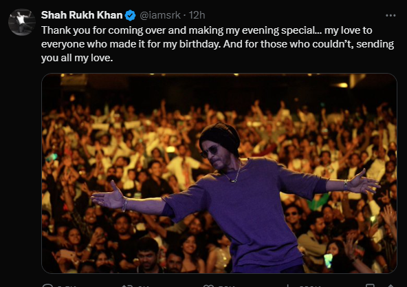 Shah Rukh Khan Celebrates 59th Birthday A Special Message for Fans Amidst Absence