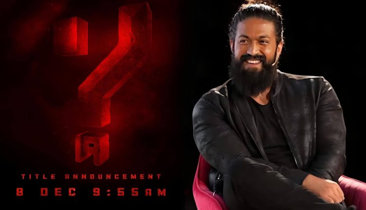 Superstar Yash Teases Fans with the Announcement of His Next Project Yash 19