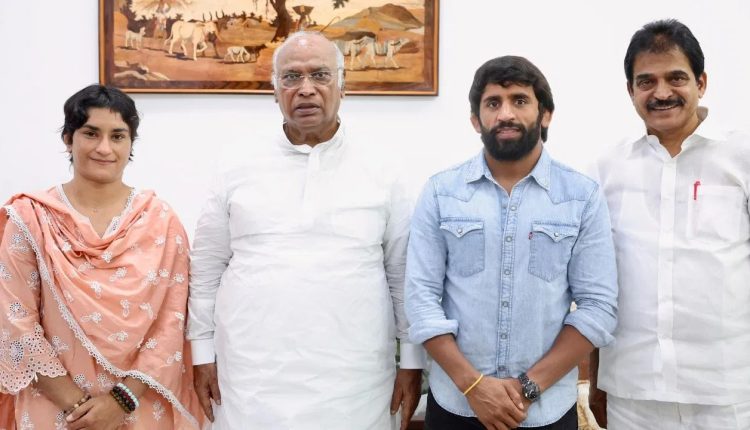 Vinesh Phogat and Bajrang Punia Join Congress, Marking a New Chapter in Their Careers