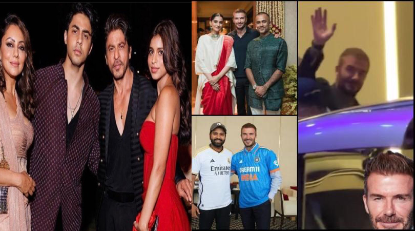Viral Click Shah Rukh Khan, Anil Kapoor, and Family in David Beckham's Welcome Party