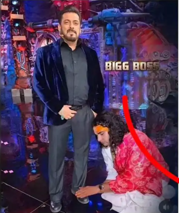 Aniruddhacharya Touching Salman Khan’s Feet? Viral Fake Photo Creates Uproar, Accused Arrested